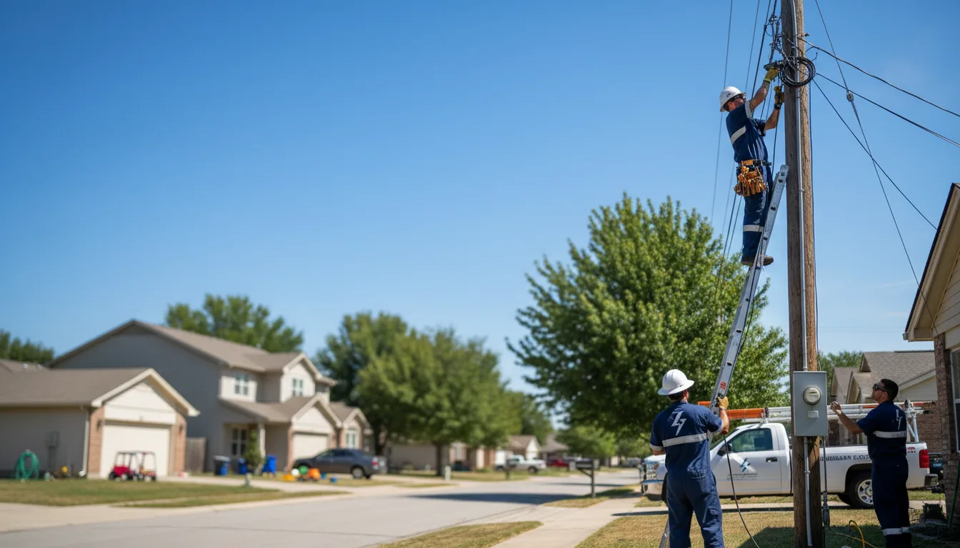 Residential electrician providing installation services in Cades, SC